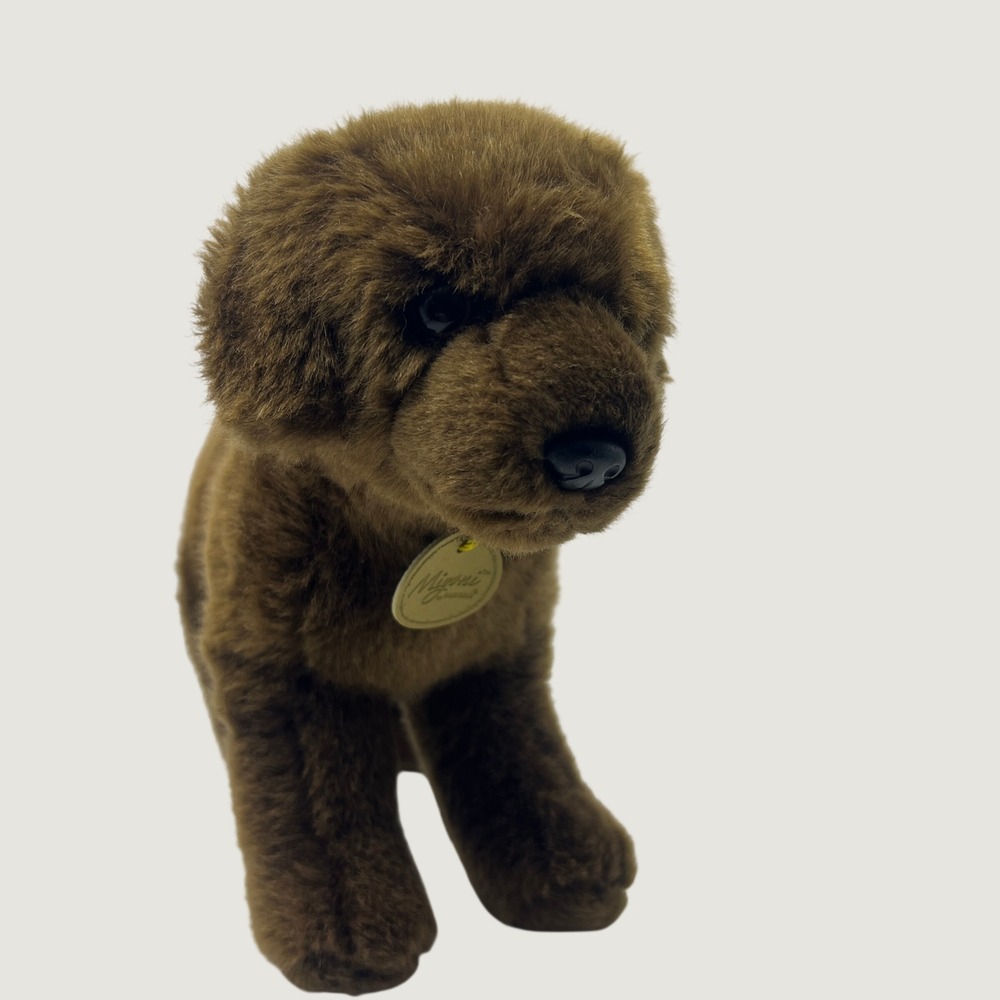 Aurora Miyoni Chocolate Lab Puppy Plush Realistic Dog Brown Cottagecore Toy